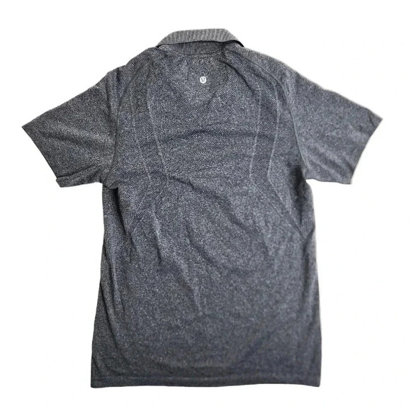 Lululemon Metal Tech Vent Performance Golf Polo Shirt Men's Size Small Gray - Picture 1 of 7